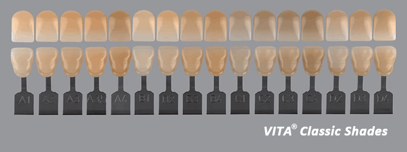 UT Multilayer zirconia block shade guide in dentistry