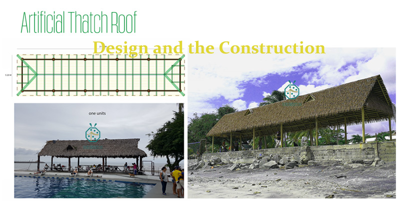 Fake palm thatch roof system calculation according to your drawing