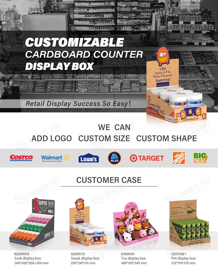 cardboard counter display box