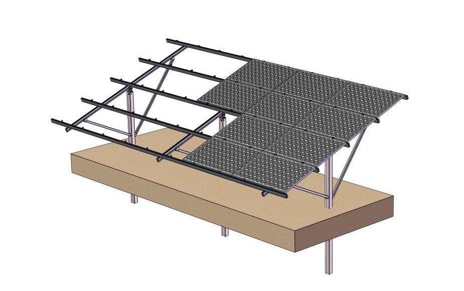 U pile ground solar mounting system