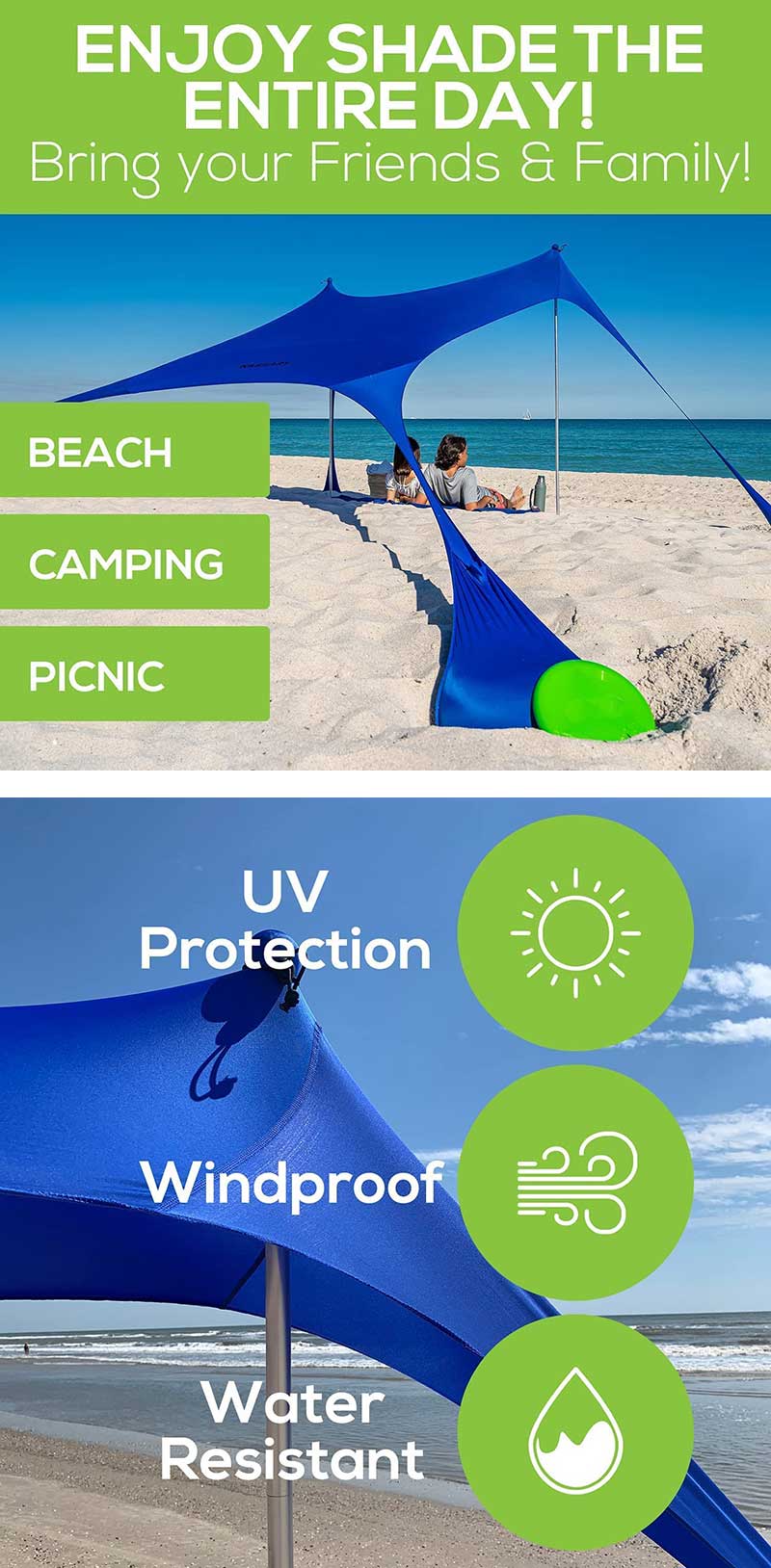 Pop up Beach Tent Sun Shade