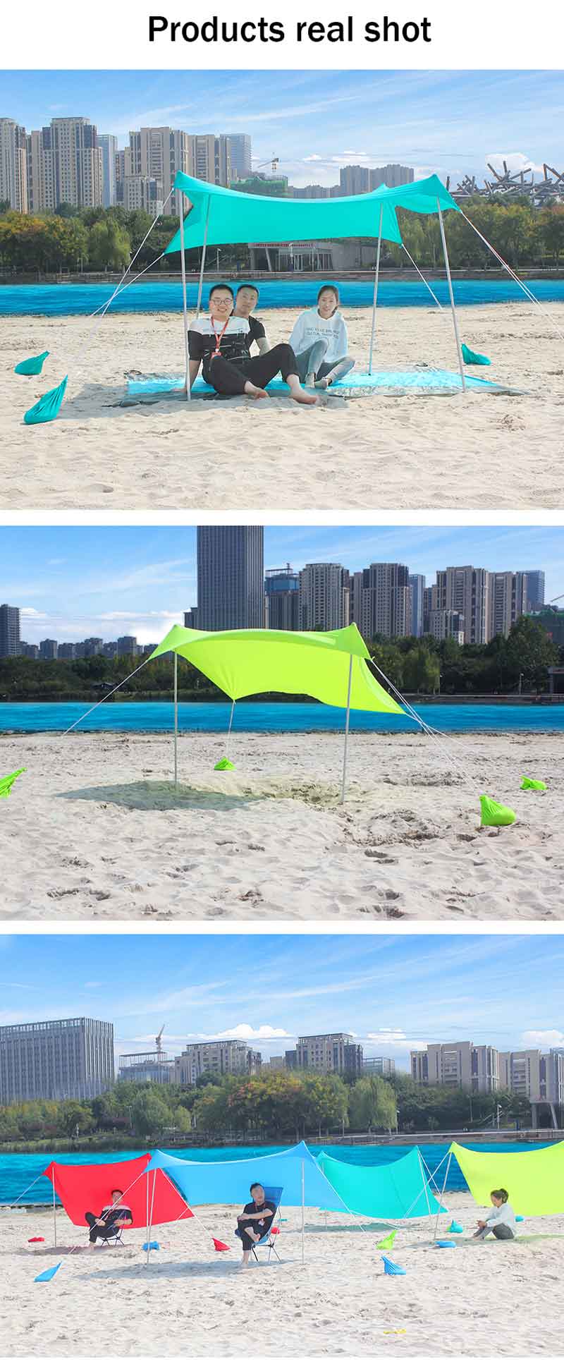 Beach sun shelter