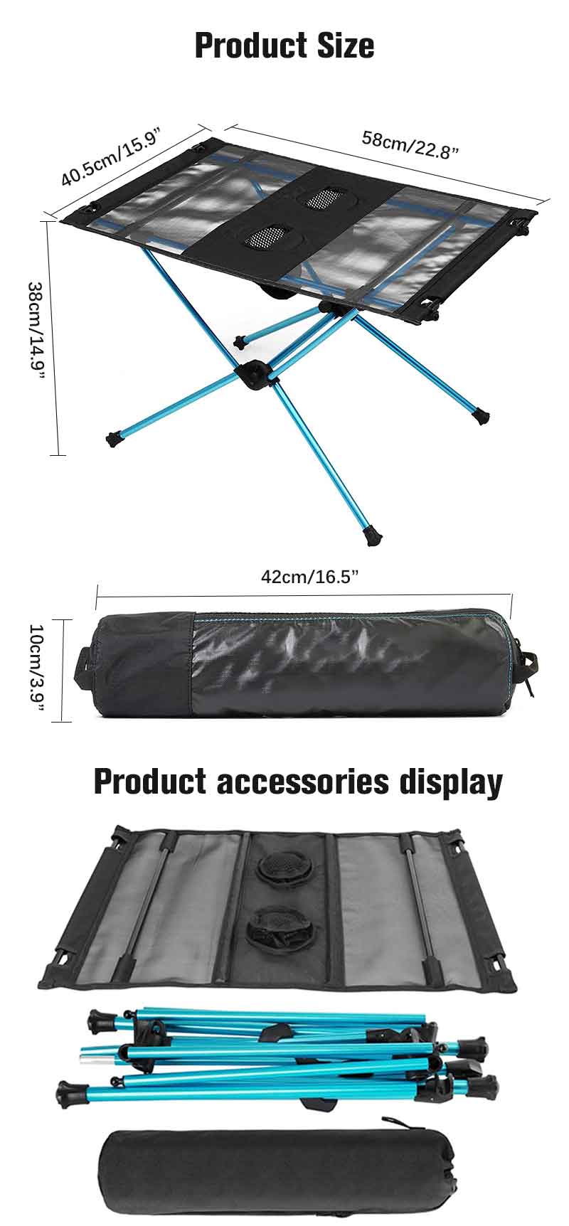 foldable table portable