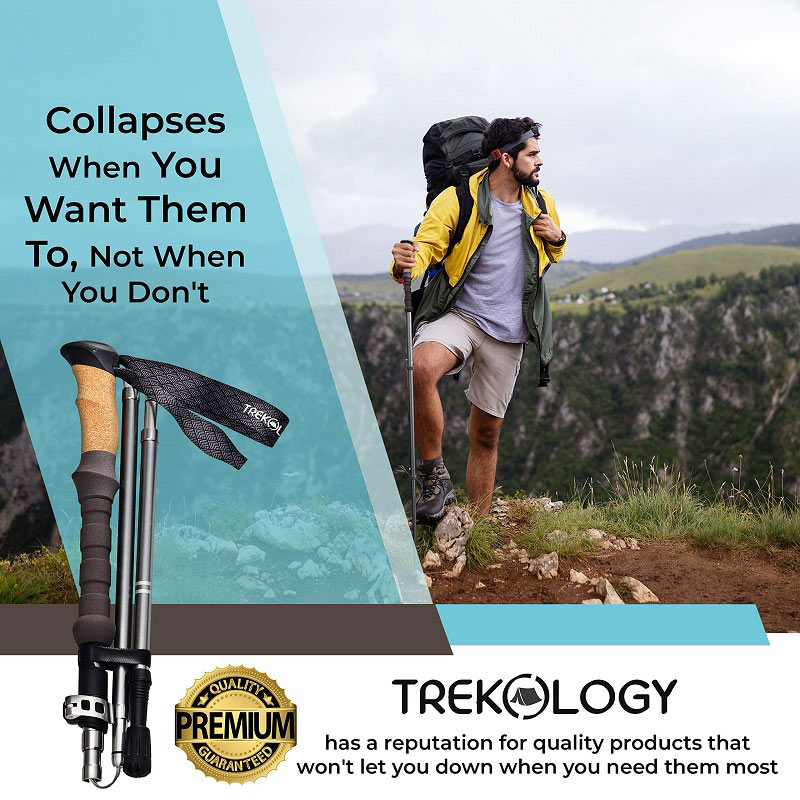 Folding trekking poles