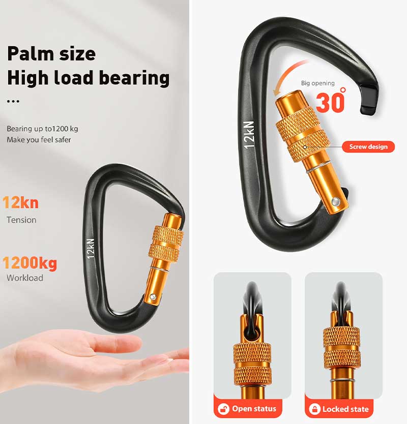 D-Shaped Carabiner