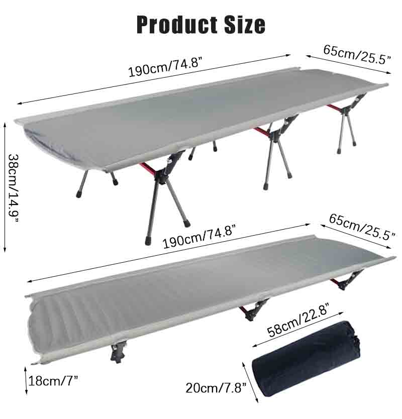 military folding camping bed