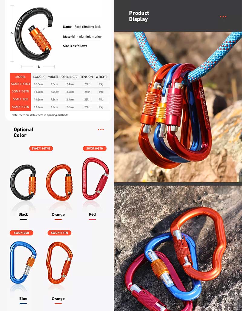 Carabiner Snap Hooks