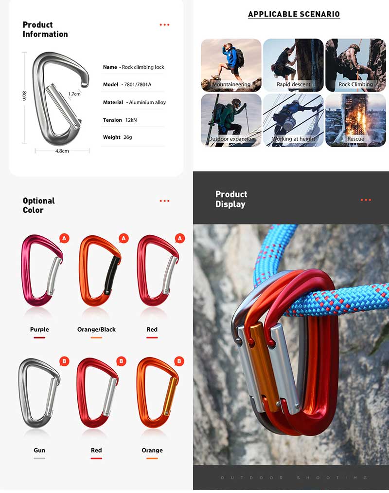 D-Shaped Carabiner