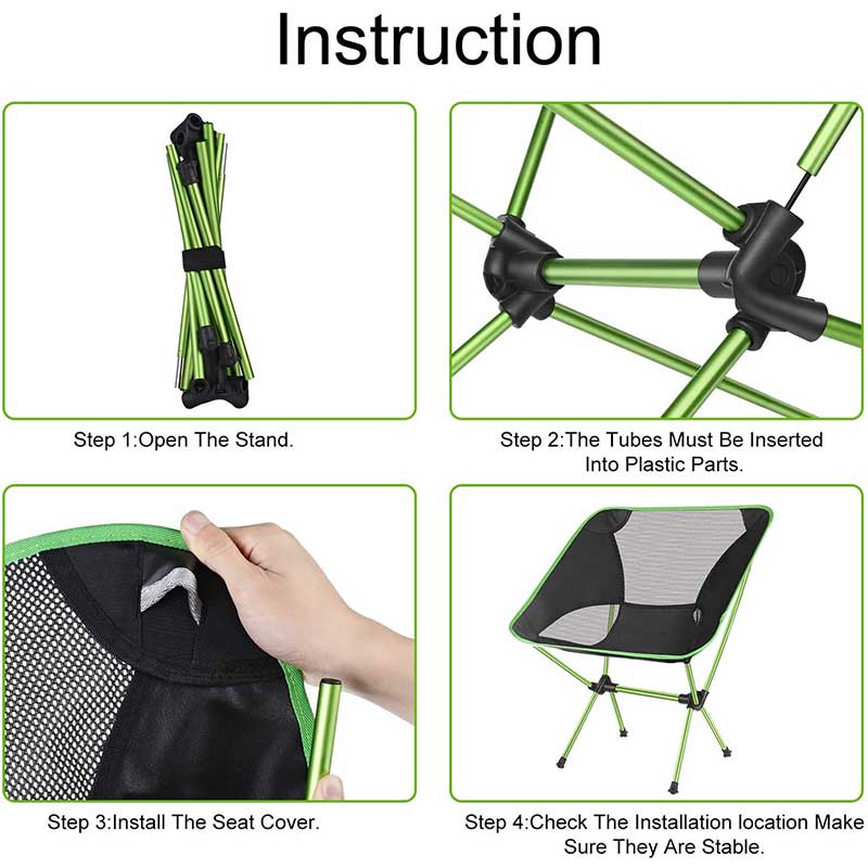 folding fabric camping chair