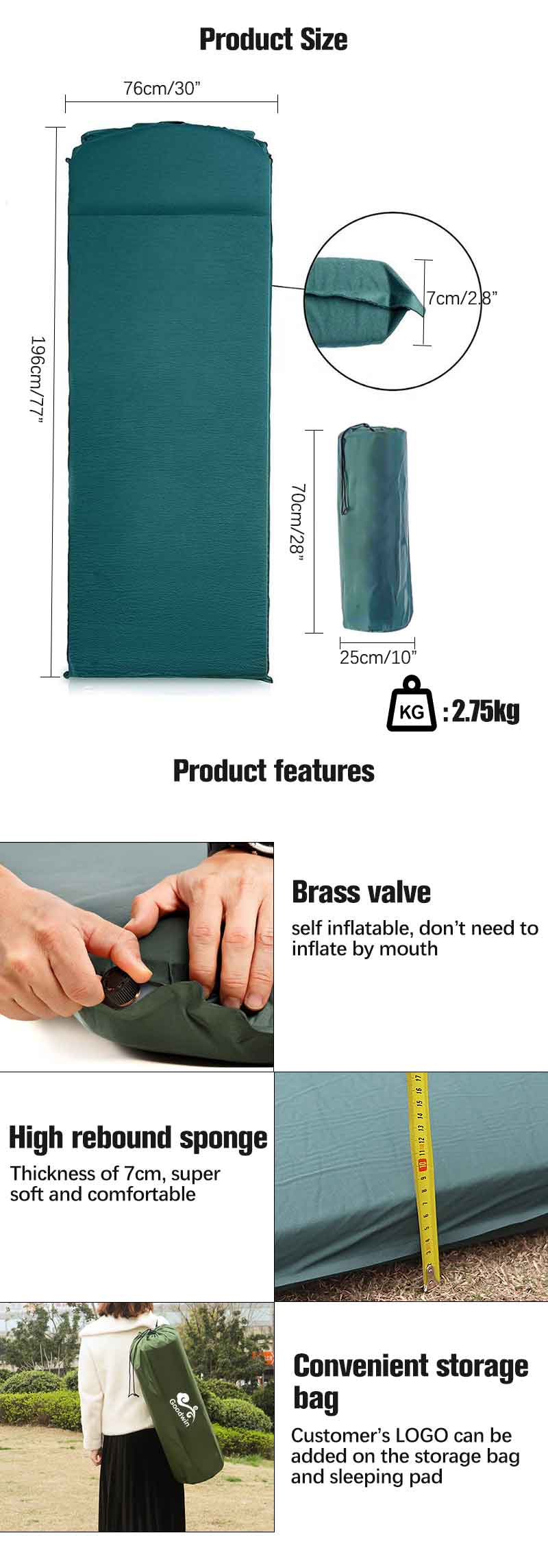 self-inflating sleeping pads