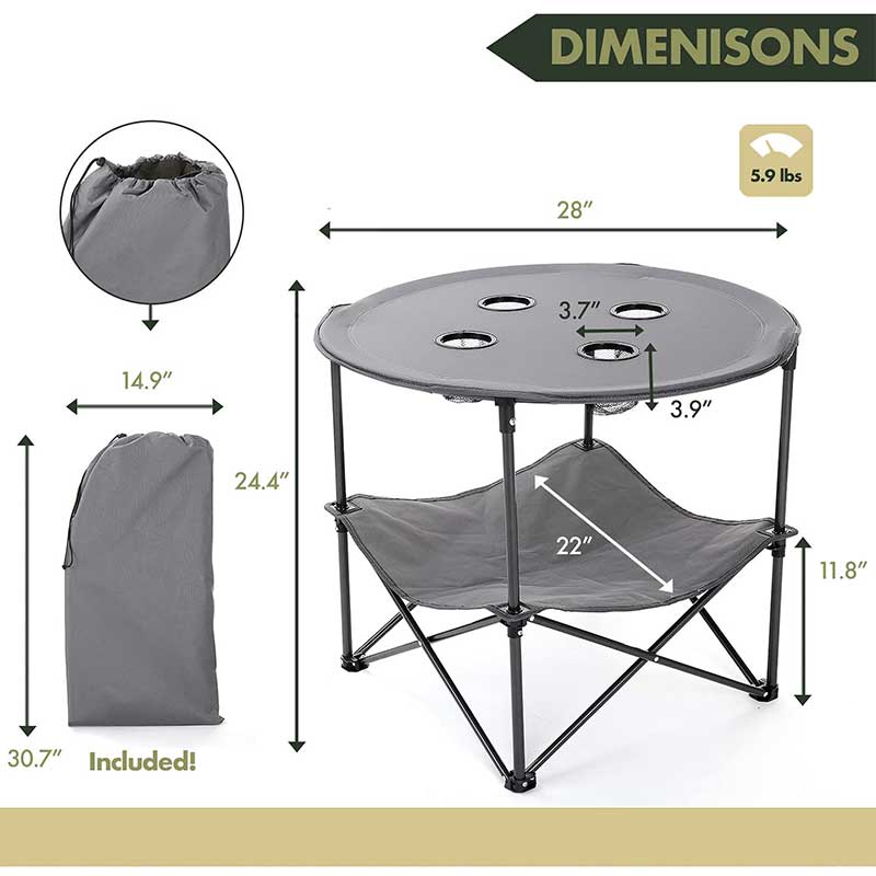 camp folding table