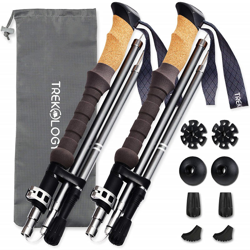 Folding trekking poles