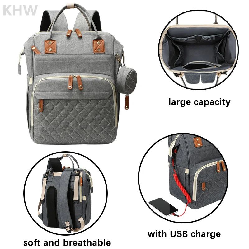 Polyester Fabric Diaper Bag For Baby Outdoor