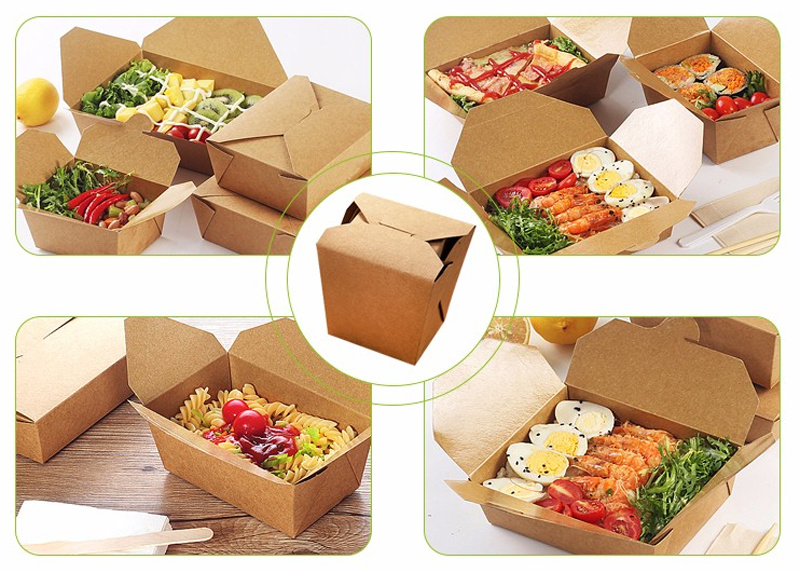 kraft paper food containers