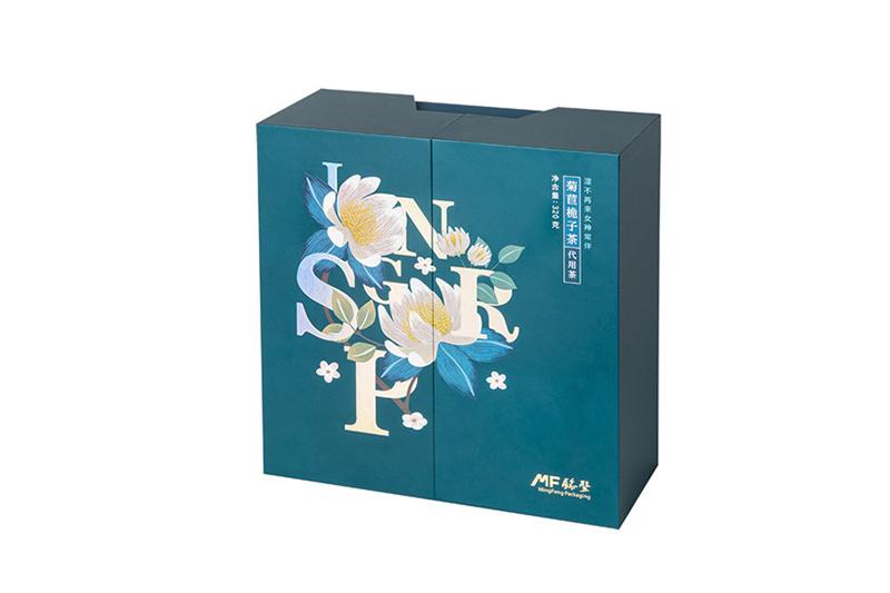 paper floral tea box