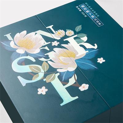 Resealable paper floral tea box