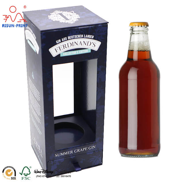 Rigid cardboard packaging wine box