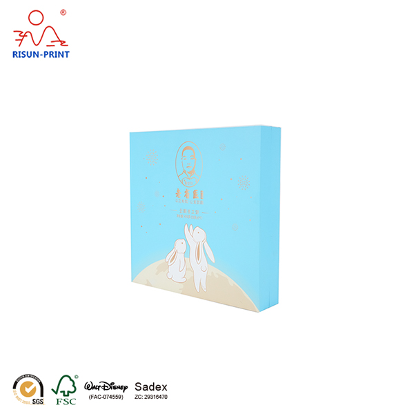 Customized luxury double door-open clamshell food gift box packaging