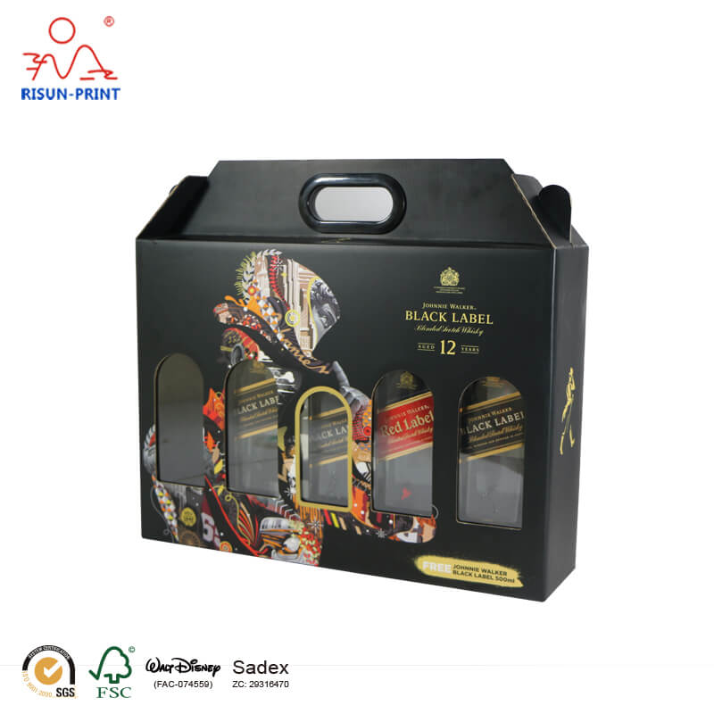 Elegant Bacardi Liquid Compartment Paper Box