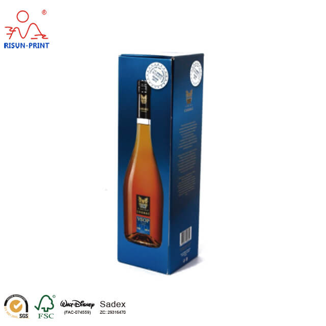 Cardboard box Cognac Bottle