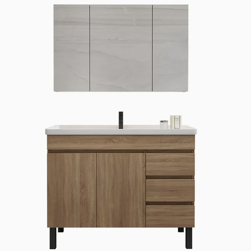 metal legs vanity base with mirror